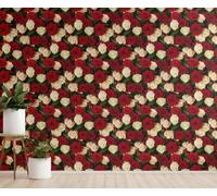 Murales Adesivo Cucina Vintage Naturale Oro Impermeabile Mobili Rosso