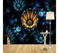 Murales Da Parete 3D Fiori Di Fantasia Carta Da Parati Murale,Stampa Fotografica,Illusione Ottica,Stampa Artistica Da Parete,Poster Decorativo 400x280cm