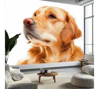 Murales da Parete Premium 3D Fotografia Naturalistica Arte da Parete Straordinaria, Ritratto Di Animale Cane Carta da Parati Fotografica di Alta Qualità per Soggiorno e Camere da Letto 200 x 140 cm