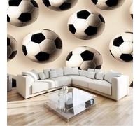 Murales da Parete Premium 3D Stile Graffiti Arte da Parete Straordinaria, Calcio Sport Texture Geometrica Carta da Parati Fotografica di Alta Qualità per Soggiorno e Camere da Letto 350 x 256 cm