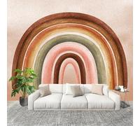 Muralo 250x175cm Astratto Fumetto Arcobaleno Tessuto Non Tessuto Murale Alla Moda Murale Poster Rosa Parati Decorazione Murale Soggiorno Camera Da Letto Dal Design Moderno