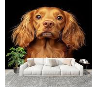 Muralo 250x175cm Cocker Spaniel Inglese Tessuto Non Tessuto Murale Alla Moda Murale Poster Nero Parati Decorazione Murale Soggiorno Camera Da Letto Dal Design Moderno