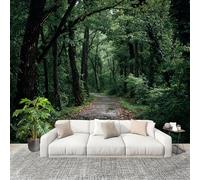 Muralo 250x175cm Sentiero Delle Piante Della junglea Tessuto Non Tessuto Murale Alla Moda Murale Poster Verde Parati Decorazione Murale Soggiorno Camera Da Letto Dal Design Moderno