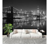 Muralo 300x210cm Architettura Moderna Città Tessuto Non Tessuto Murale Alla Moda Murale Poster In Bianco E Nero Parati Decorazione Murale Soggiorno Camera Da Letto Dal Design Moderno