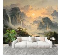 Muralo 300x210cm Paesaggio Cinese E Nuvole Tessuto Non Tessuto Murale Alla Moda Murale Poster Di Colore Chiaro Parati Decorazione Murale Soggiorno Camera Da Letto Dal Design Moderno