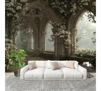 Muralo 350x256 cm Architettura Da Sogno In Stile Europeo Tessuto Non Tessuto Murale Alla Moda Murale Poster Di Colore Chiaro Parati Decorazione Murale Soggiorno Camera Da Letto Dal Design Moderno