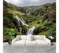 Muralo 400x280cm Piante Da Paesaggio A Cascata Tessuto Non Tessuto Murale Alla Moda Murale Poster Verde Parati Decorazione Murale Soggiorno Camera Da Letto Dal Design Moderno