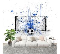 Muralo 400x280cm Scarabocchi Sportivi Sul Calcio Tessuto Non Tessuto Murale Alla Moda Murale Poster Bianco Parati Decorazione Murale Soggiorno Camera Da Letto Dal Design Moderno