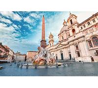 Muralo Carta da parati autoadesiva 416 x 254 Città di Roma Italia, carta da parati per edifici, architettura, cultura antica, soggiorno, camera da letto, XXL, 416 x 254 cm