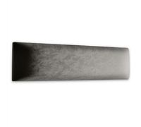 Muralo Pannelli Imbottiti per Pareti in Velluto 100 x 20 cm - Cuscino da Parete Decorativo, Design Moderno e di Lusso per Camera da Letto e Soggiorno - grigio