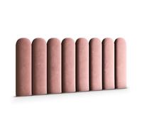 Muralo Pannelli Imbottiti per Pareti in Velluto Magic Velvet 20x80 cm - Cuscino da Parete Decorativo, Design Moderno e di Lusso per Camera da Letto e Soggiorno - Rosa antico