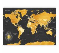 murando - Carta da parati Mappa del Mondo 300x210 cm Fotomurali in TNT Murale alla moda Decorazione da Muro XXL Poster Gigante Design Cameretta Carta per Pareti Soggiorno Mappa Continente k-A-0130-a-a