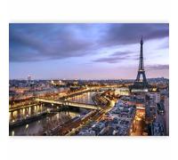 murando - Carta da parati Paris Parigi 350x256 cm Fotomurali in TNT Murale alla moda Decorazione da Muro XXL Poster Gigante Design Carta per Pareti Soggiorno Citta City Eiffel Tower d-B-0207-a-b