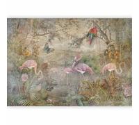 murando - Carta da parati Retro 400x280 cm Fotomurali in TNT Murale alla moda Decorazione da Muro XXL Poster Gigante Design Carta per Pareti Soggiorno Astratto Vintage Fiori Animali g-C-0392-a-a