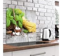 murando - Pannello Paraschizzi Cucina in Vetro Temperato Cibo 60x60 | Spessore 4 mm, Protettivo Paraspruzzi in Vetro, Protezione Schienale Cucina, Facile da Pulire, Decorativo, Produzione Europea