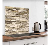 murando - Pannello Paraschizzi Cucina in Vetro Temperato Mattoni 60x60 | Spessore 4 mm, Protettivo Paraspruzzi in Vetro, Protezione Schienale Cucina, Facile da Pulire, Decorativo, Produzione Europea