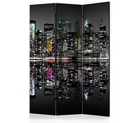 murando - Paravento da Interno Architettura 135x172 cm 3 Pannelli - Stampa Unilaterale su Tela in TNT - Separe per Ufficio Ambienti Paraventi Decorazioni Moderno Soggiorno - Città d-C-0109-z-b