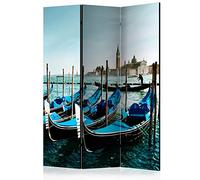 murando - Paravento da Interno Barche 135x172 cm 3 Pannelli - Stampa Unilaterale su Tela in TNT - Separe per Ufficio Ambienti Paraventi Decorazioni Moderno Soggiorno - Venezia d-C-0126-z-b