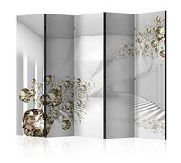 murando - Paravento Decorativo Bifacciale Astratto 225x172 XXL 5 Pannelli Divisori - Stampa su due Lati su Tela in TNT - Separe Divisorio per la Casa - Non Trasparente - Effetto 3D a-A-0188-z-c