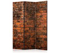 murando - Paravento Decorativo Bifacciale Mattone 135x172 cm 3 Pannelli Divisori - Stampa su due Lati su Tela in TNT - Separatore Divisorio per la Casa - Protezione dai Rumori - Testura f-B-0128-z-b