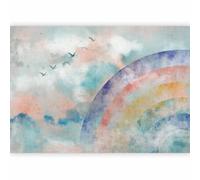 murando PREMIUM Carta da parati Arcobaleno 200x140 cm Fotomurali in TNT Murale alla moda Decorazione da Muro XXL Poster Gigante Design Carta per Pareti Soggiorno Uccelli colorato come dipinto