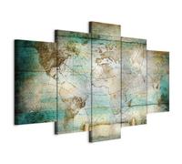 murando - Quadri Moderni per Camera da Letto Matrimoniale, Mondo, 150x75 cm | Chiodi Inclusi, 5 Pezzi, Quadro Moderno, Stampa su Tela, Componibili, Resistenti Allo Sbiadimento, Produzione Europea