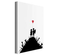 murando - Quadro Acustico Bambini Palloncino Cuore 80x120 cm 1 Pezzo - Canvas con Struttura - Quadri Acustici - Pannelli Fonoassorbenti Decorativi - Decorazione da Parete Soggiorno Amore h-C-0100-b-a