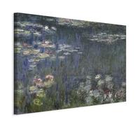 murando - Quadro Acustico Claude Monet 120x80 cm 1 Pezzo Schiuma Acustica Quadri Stampa su Tela - Protezione dai Rumori Fonoassorbente Decorazione Parete Ninfee Riflessi l-E-12135-b-a