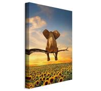 murando - Quadro acustico Elefante sull'albero 1 pezzo schiuma acustica Quadri Moderni Camera da Letto - Stampa su Tela - Pannelli Fonoassorbenti Decorativi - Fonoassorbente Acustiche
