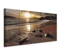 murando Quadro Acustico Mare e Spiaggia 5 pezzi schiuma acustica Quadri Moderni Grandi - Camera da Letto Matrimoniale - Stampa su Tela Protezione dai Rumori - Insonorizzati - Fonoassorbente