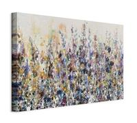 murando Quadro Acustico Prato Fiorito 120x80 cm 1 Pezzo schiuma acustica Quadri Moderni - Stampa su Tela - Protezione dai Rumori Fonoassorbente Fiori Colorati Natura Botanico a-A-10123-b-a