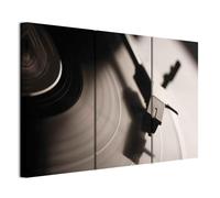 murando - Quadro Acustico Retrò Musica 135x90 cm 3 Pezzi - Canvas con Struttura - Quadri Acustici Componibili XXL Grandi - Pannelli Fonoassorbenti Decorativi - Decorazione da Parete Soggiorno 030205-2