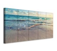 murando Quadro Acustico Spiaggia Mare 5 pezzi schiuma acustica Quadri Moderni Grandi - Camera da Letto Matrimoniale - Stampa su Tela - Pannelli Fonoassorbenti Decorativi - Fonoassorbente