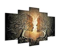 murando - Quadro Alberi Amore 200x100 cm 5 Pezzi Stampa su tela XXL Immagini Moderni Murale Fotografia Grafica Decorazione da parete Quadri Componibili Gente Astratto Bacio h-A-0086-b-p