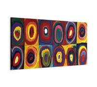 murando Quadro Astratto 90x30 cm 1 pezzo Stampa su tela XXL Immagini moderni Fotografia Grafica Decorazione da parete coloré Cerchi comme Wassily Kandinsky l-A-10011-b-a