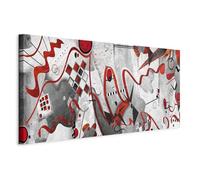 murando Quadro Astratto come Wassily Kandinsky 140x70 cm 1 pezzo Stampa su tela in TNT XXL Immagini moderni Murale Fotografia Grafica Decorazione da parete colorato come dipinto l-A-0024-b-a