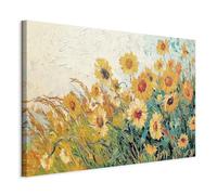 murando - Quadro Campo di Girasoli 90x60 cm 1 Pezzo - Stampa su Tela Strutturata - Quadri Moderni Camera da Letto - Pannelli Decorativi per Pareti Decorazioni da Parete Decori b-H-10226-b-a
