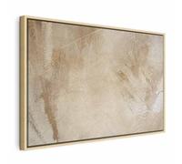 murando - Quadro con Cornice Naturale Boho 120x80 cm 1 Pezzo - Stampa su Tela Strutturata - Quadri Moderni Soggiorno Grandi - Pannelli Decorativi per Pareti - Telaio in Legno - f-C-0485-b-a