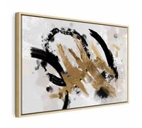 murando - Quadro con Cornice Naturale Boho 120x80 cm 1 Pezzo - Stampa su Tela Strutturata - Quadri Moderni Soggiorno Grandi - Pannelli Decorativi per Pareti - Telaio in Legno - a-A-0800-b-a