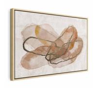 murando - Quadro con Cornice Naturale su Tela Strutturata Geometrico 90x60 cm 1 Pezzo - Quadri con Cornici Camera da Letto - Canvas Telaio in Legno - Stampe da Parete - Simpatici a-A-0784-b-a
