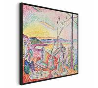 murando - Quadro con Cornice Nera Matisse Lusso Calma E Voluttà Luxe Calme Et Volupté 60x60 cm 1 Pezzo - Stampa su Tela - Quadri Moderni Soggiorno Grandi - Pannelli Decorativi per Pareti l-E-12512-b-a