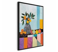 murando - Quadro con Cornice Nera Verticale Natura Morta Geometrica 40x60 cm 1 Pezzo - Quadri con Cornici Moderni Soggiorno - Stampa su Tela Rilievo Acrilico Telaio Legno - j-H-10002-b-a