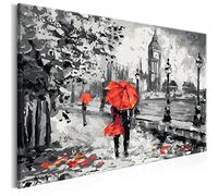 murando - Quadro da Dipingere con i Numeri Adulti London 50x40 cm Dipinto con Numeri su Tela - Paint by Numbers - Quadri Numerati Bambini Moderni - Kit Pittura - Idee Regalo n-A-0251-d-a