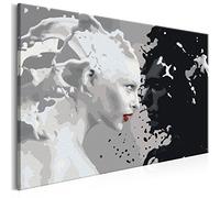 murando - Quadro da Dipingere con i Numeri Adulti nero & bianco 50x40 cm Dipinto con Numeri su Tela - Paint by Numbers - Quadri Numerati Bambini Moderni - Kit Pittura - Idee Regali n-A-0257-d-a