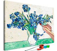 murando - Quadro da Dipingere con i Numeri Adulti Van Gogh Iris Bouquet di fiori 50x40 cm Dipinto con Numeri su Tela - Paint by Numbers - Quadri Numerati Bambini - Kit Pittura - Regalo n-A-1421-d-a
