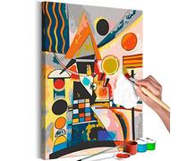 murando - Quadro da Dipingere con i Numeri Adulti Wassily Kandinsky Swinging Astratto 40x50 cm Dipinto con Numeri su Tela - Paint by Numbers - Quadri Numerati - Kit Pittura - Regalo n-A-1468-d-a