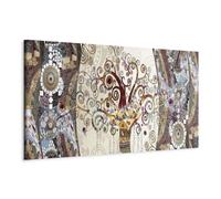 murando - Quadro Gustav Klimt 120x40 cm 1 Pezzo - Stampa su Tela Strutturata XXL Grande - Quadri Moderni Soggiorno Grandi - Stampe da Parete Murale Arte Moderno Pittura - Astratto