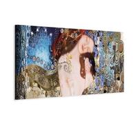 murando - Quadro Gustav Klimt 120x40 cm 1 Pezzo - Stampa su Tela Strutturata XXL Grande - Quadri Moderni Soggiorno Grandi - Stampe da Parete Murale Arte Moderno Pittura - Astratto