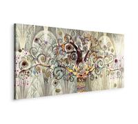 murando - Quadro Gustav Klimt 140x70 cm - 1 pezzo Stampa su Tela XXL Quadri Moderni Murale Moderno Grafica Decorazioni da Parete per il Soggiorno L'albero Della Vita Riproduzione l-A-0033-b-a