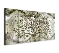 murando - Quadro Gustav Klimt 200x80 cm 5 Pezzi - Stampa su Tela Canvas con Struttura - Quadri Componibili Moderni Soggiorno Grandi - Murale Arte Decorazioni da Parete Decori - Alberi l-C-0005-b-p